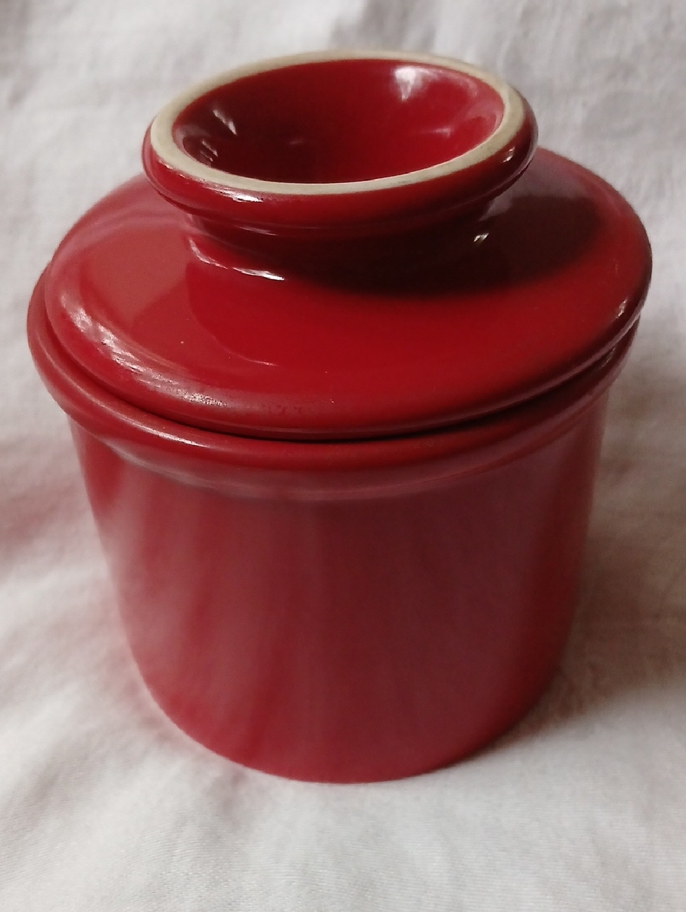 Red Butter Bell - The Original Butter Bell Crock by L. Tremain